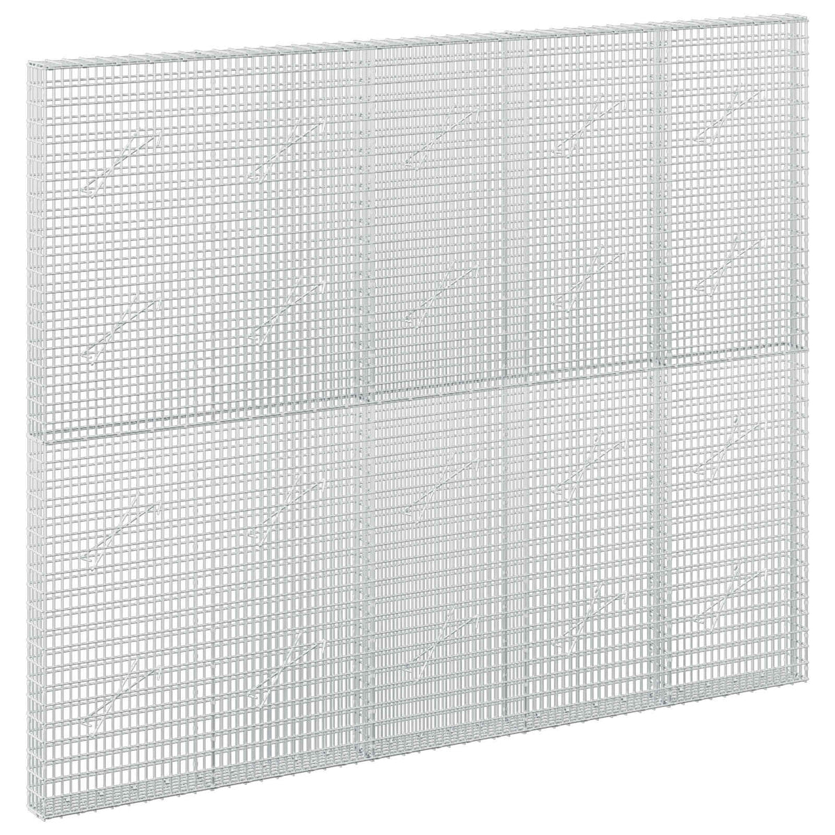 vidaXL Gabion with 3.5 mm Wire and 5x2.5 cm Mesh 250x10x200 cm 2