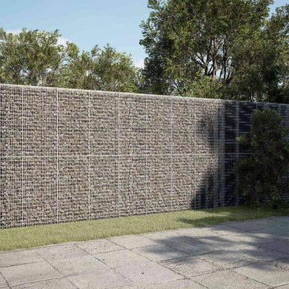 vidaXL Gabion with 3.5 mm Wire and 5x2.5 cm Mesh 50x10x200 cm