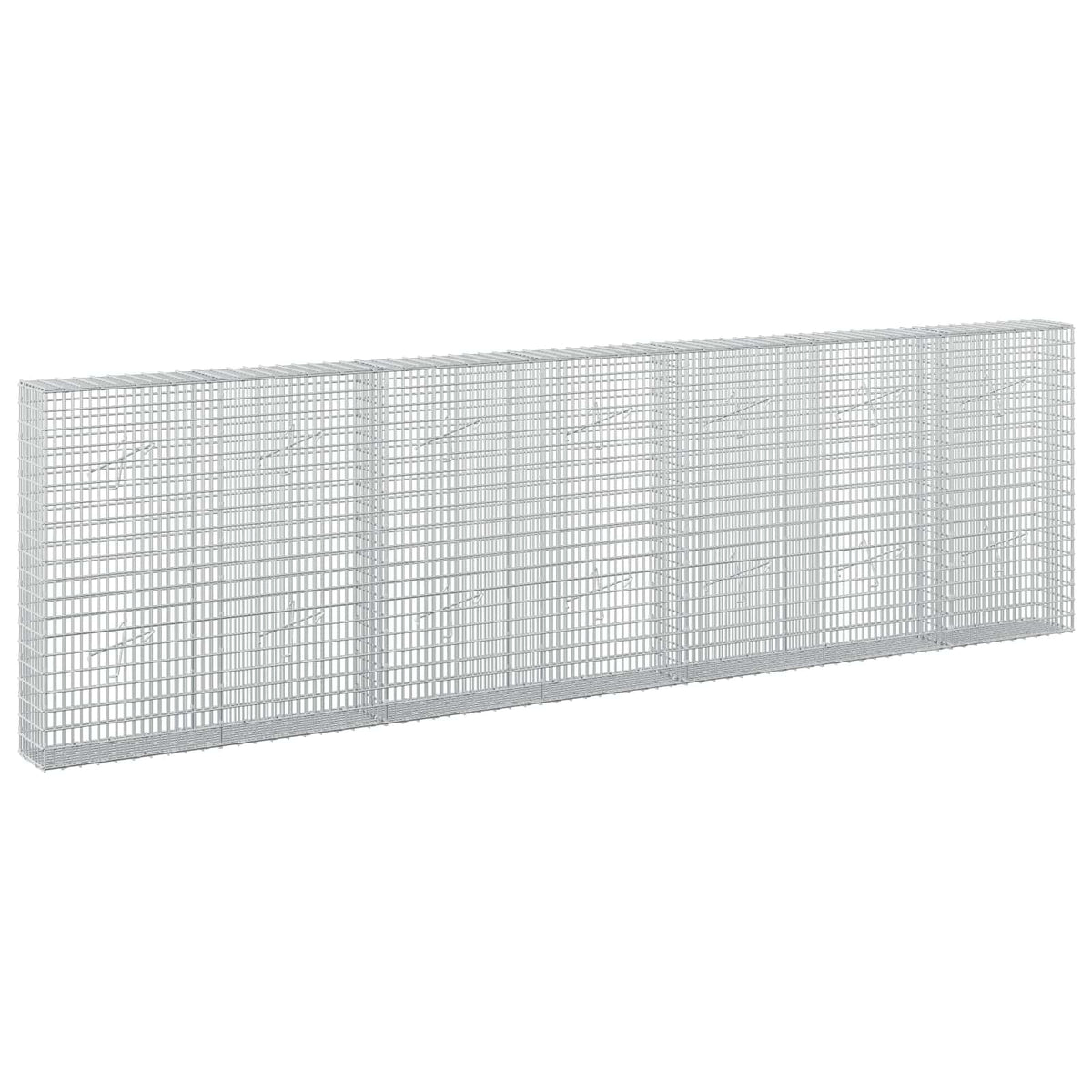 vidaXL Gabion with 3.5 mm Wire and 5x2.5 cm Mesh 350x20x100 cm 2