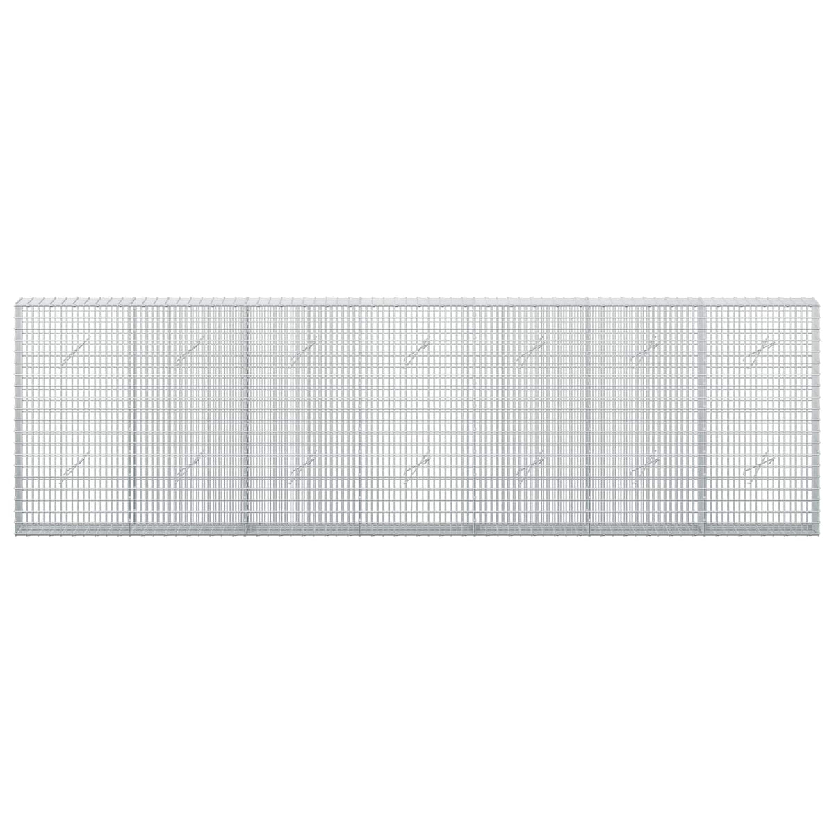 vidaXL Gabion with 3.5 mm Wire and 5x2.5 cm Mesh 350x20x100 cm 3