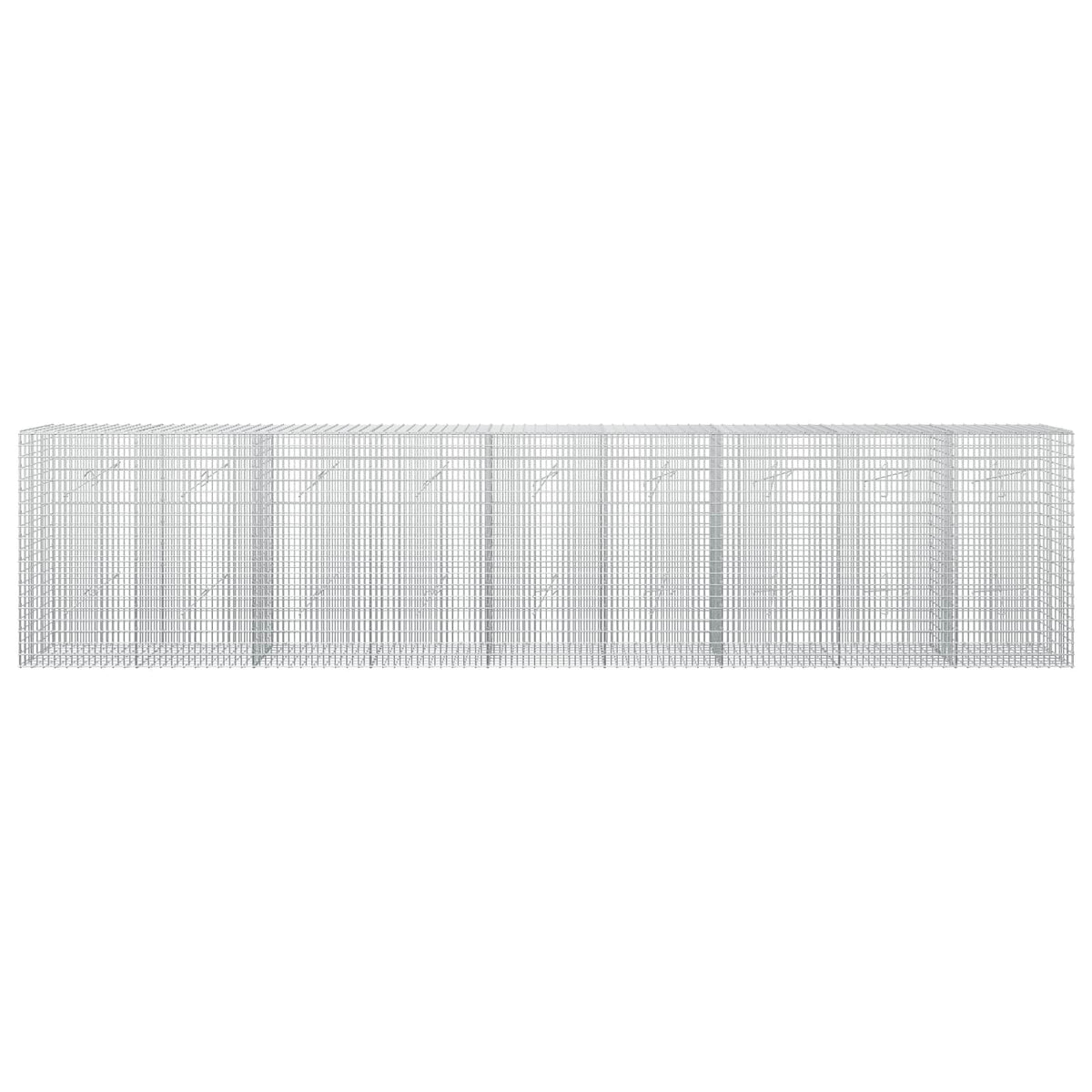 vidaXL Gabion with 3.5 mm Wire and 5x2.5 cm Mesh 450x20x100 cm 3