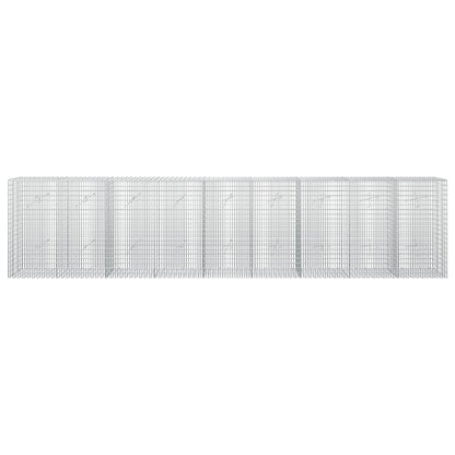 vidaXL Gabion with 3.5 mm Wire and 5x2.5 cm Mesh 450x20x100 cm 3