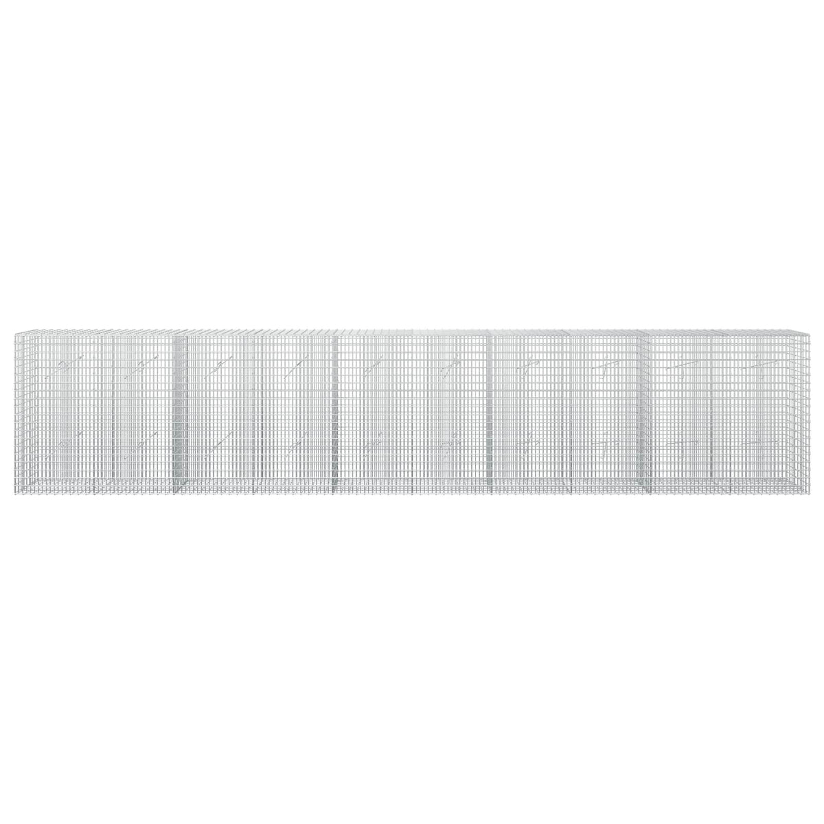 vidaXL Gabion with 3.5 mm Wire and 5x2.5 cm Mesh 500x20x100 cm 3