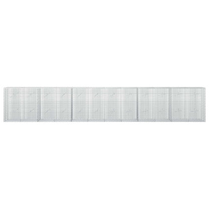 vidaXL Gabion with 3.5 mm Wire and 5x2.5 cm Mesh 600x20x100 cm 3
