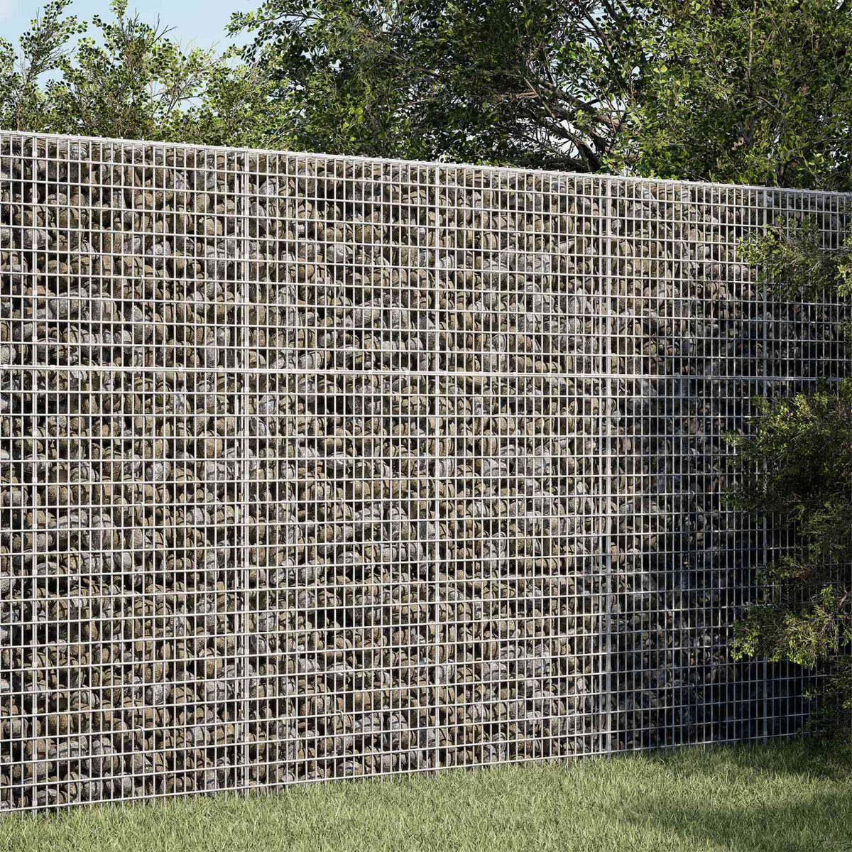 vidaXL Gabion with 3.5 mm Wire and 5x2.5 cm Mesh 50x20x150 cm