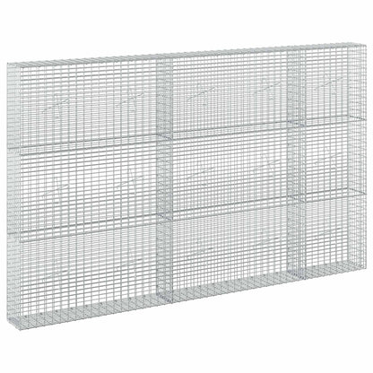 vidaXL Gabion with 3.5 mm Wire and 5x2.5 cm Mesh 250x20x150 cm 2