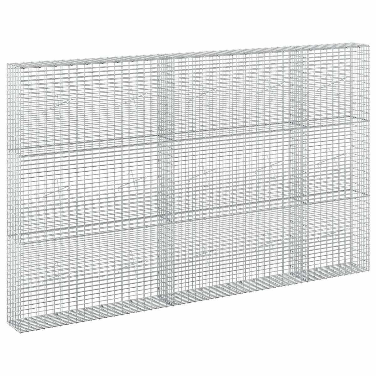 Gabion with 3.5 mm Wire and 5x2.5 cm Mesh 50x20x150 cm Height 150 cm Thickness 20 cm 50–1000 cm 250 cm