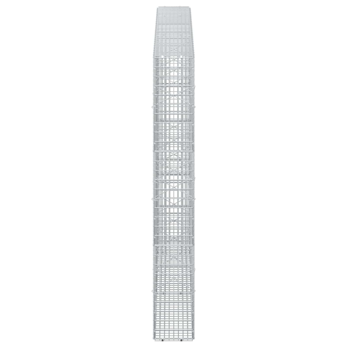 vidaXL Gabion with 3.5 mm Wire and 5x2.5 cm Mesh 250x20x150 cm 4