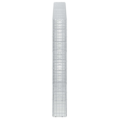 vidaXL Gabion with 3.5 mm Wire and 5x2.5 cm Mesh 250x20x150 cm 4