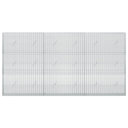 vidaXL Gabion with 3.5 mm Wire and 5x2.5 cm Mesh 300x20x150 cm 3