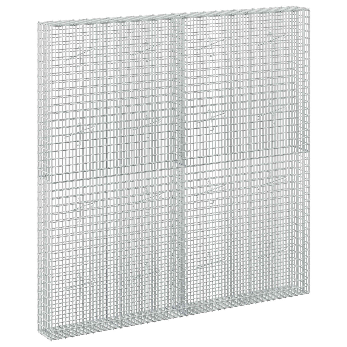 vidaXL Gabion with 3.5 mm Wire and 5x2.5 cm Mesh 200x20x200 cm 2