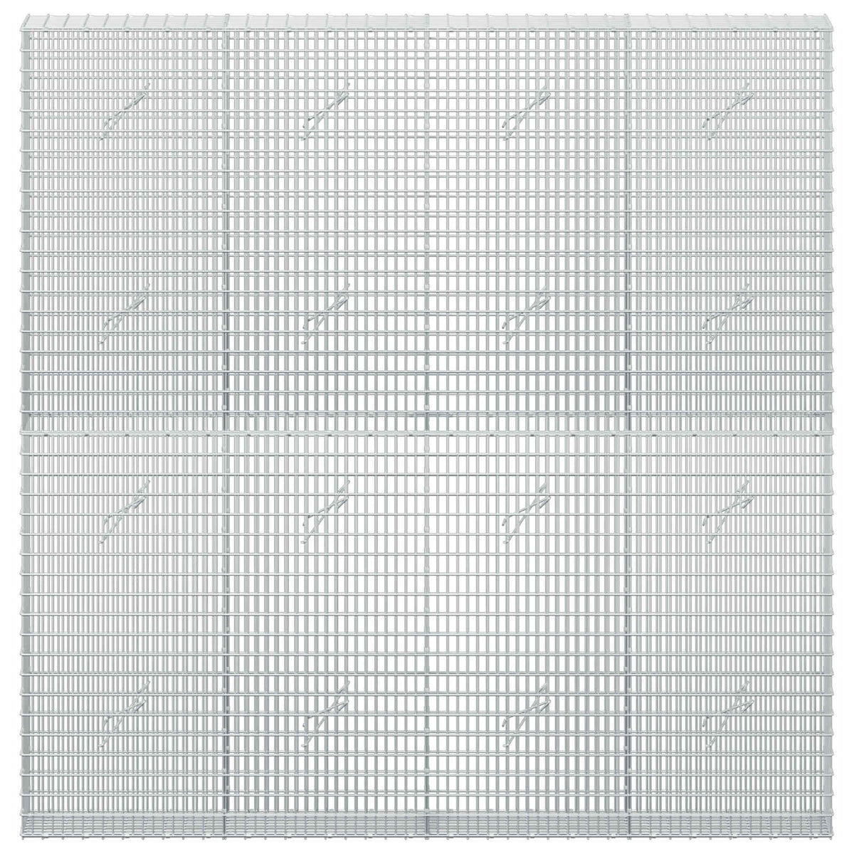 vidaXL Gabion with 3.5 mm Wire and 5x2.5 cm Mesh 200x20x200 cm 3