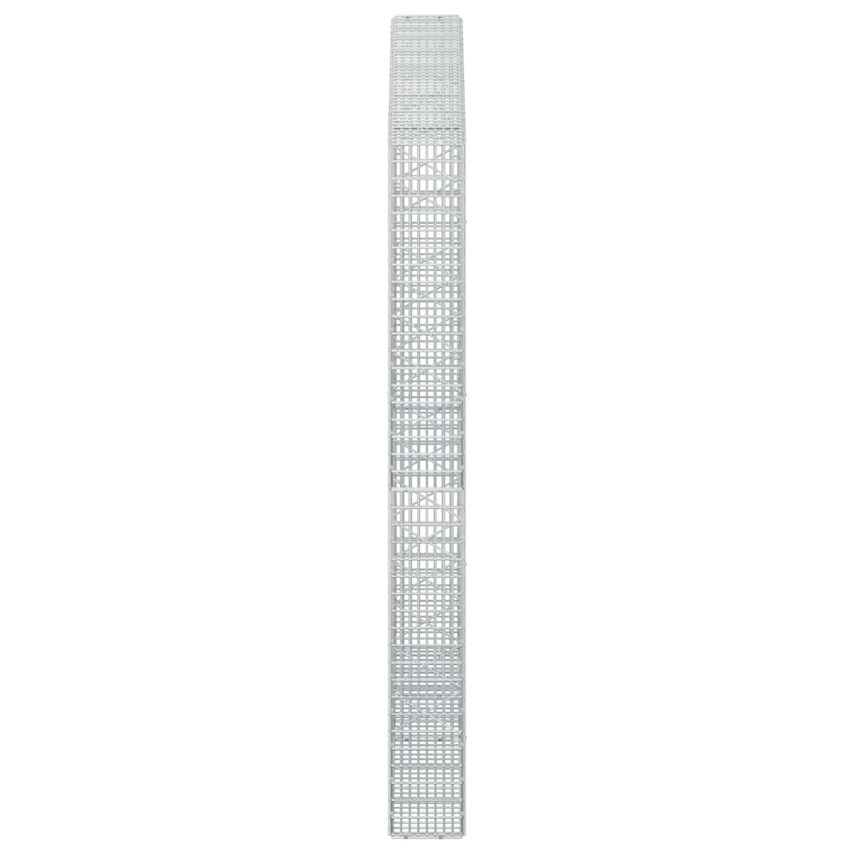 vidaXL Gabion with 3.5 mm Wire and 5x2.5 cm Mesh 200x20x200 cm 4