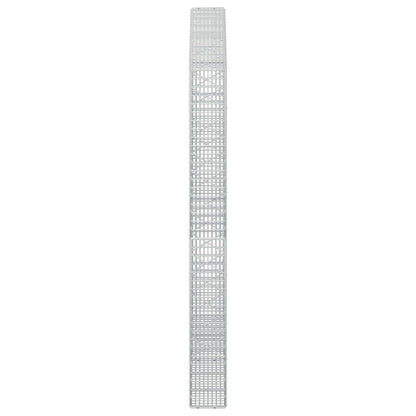 vidaXL Gabion with 3.5 mm Wire and 5x2.5 cm Mesh 200x20x200 cm 4