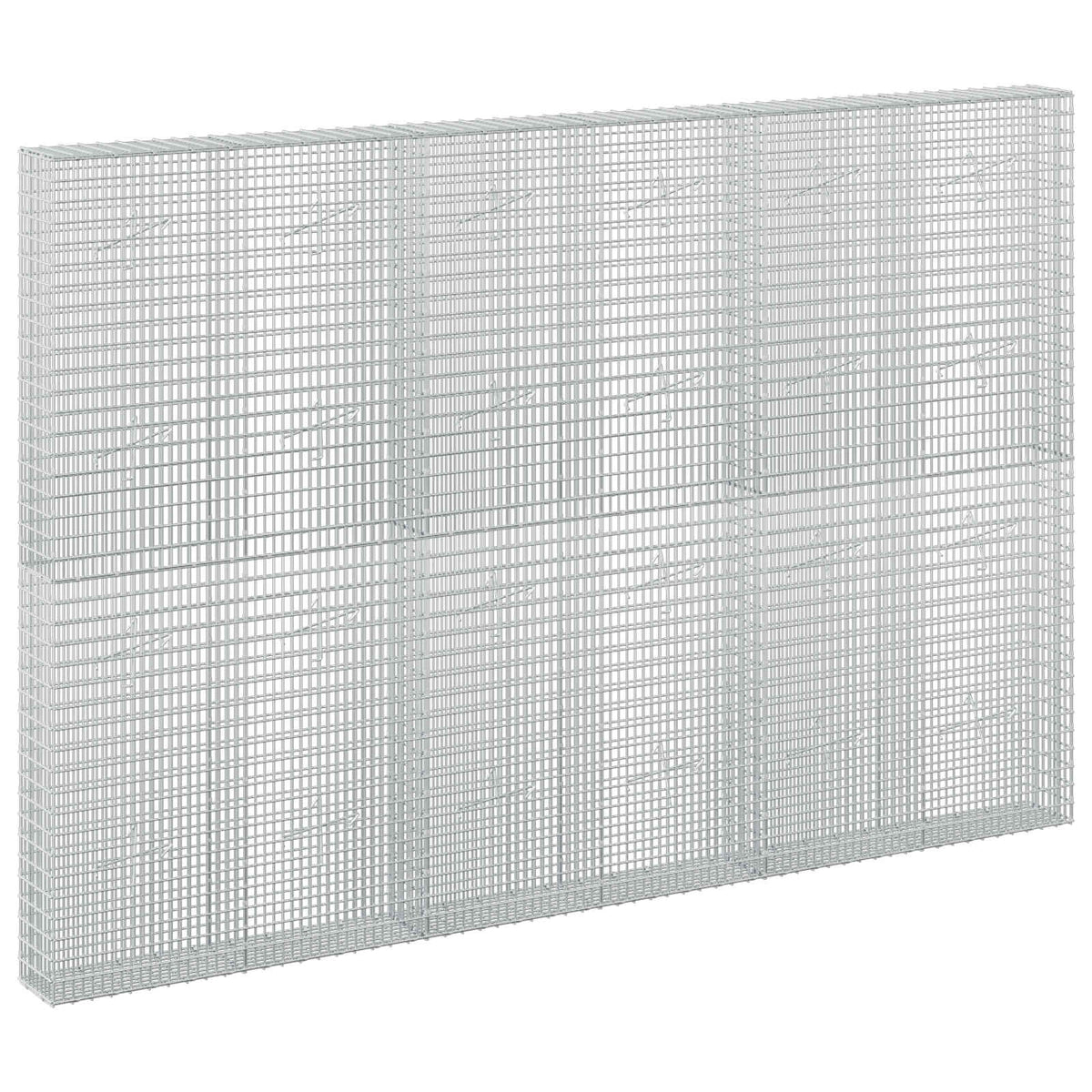 vidaXL Gabion with 3.5 mm Wire and 5x2.5 cm Mesh 300x20x200 cm 2