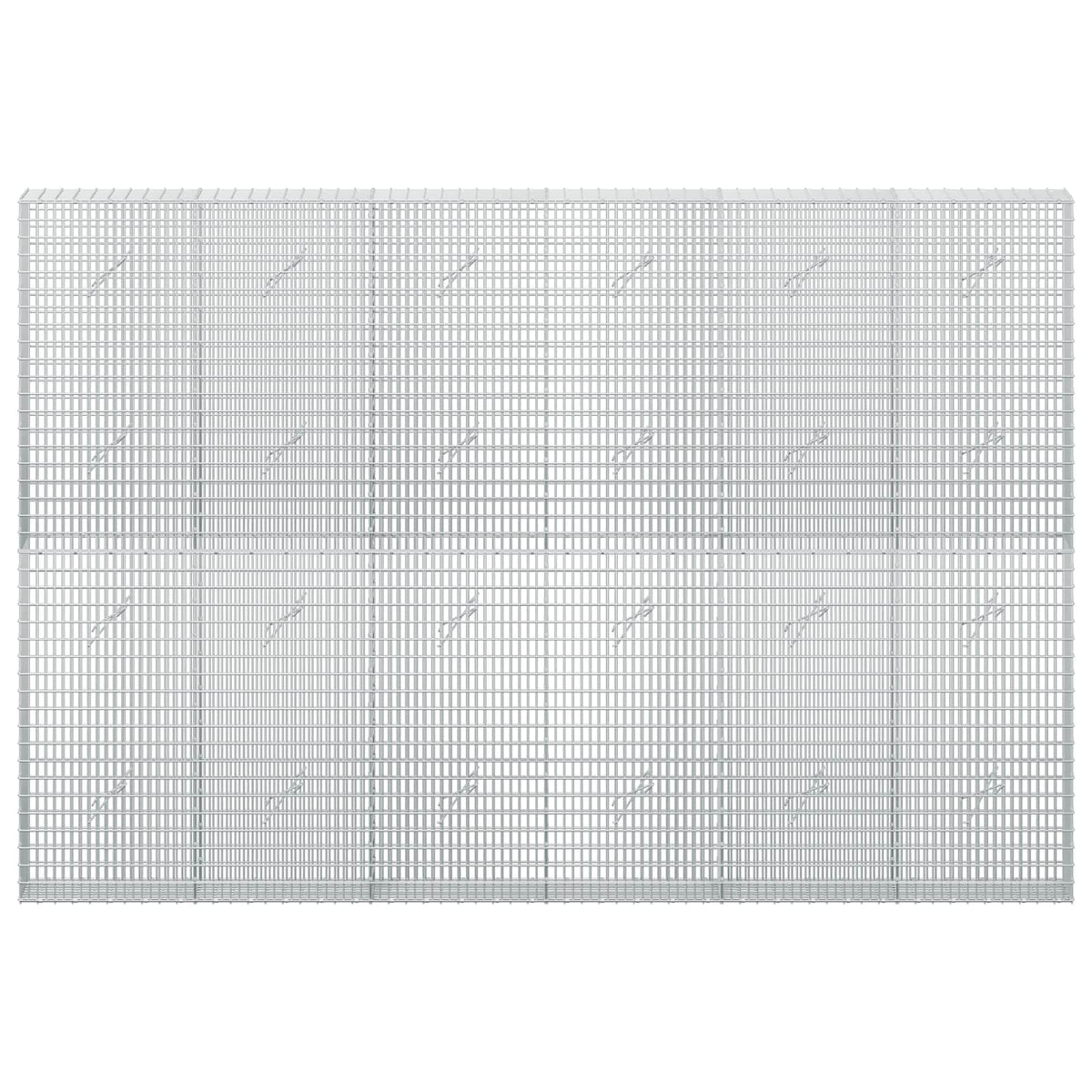 vidaXL Gabion with 3.5 mm Wire and 5x2.5 cm Mesh 300x20x200 cm 3