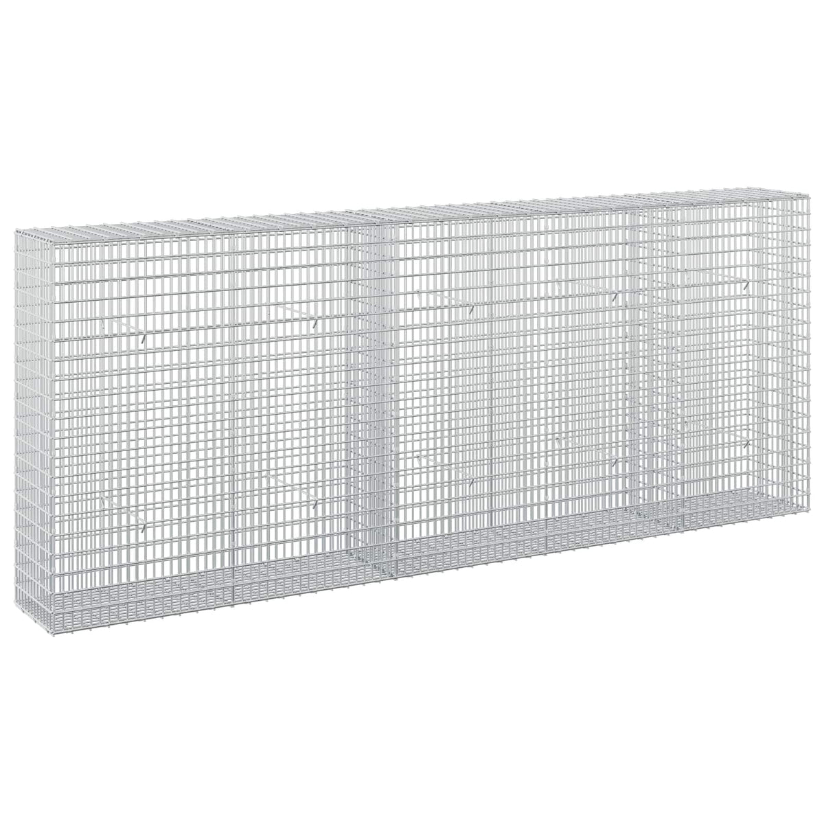 vidaXL Gabion with 3.5 mm Wire and 5x2.5 cm Mesh 250x30x100 cm 2