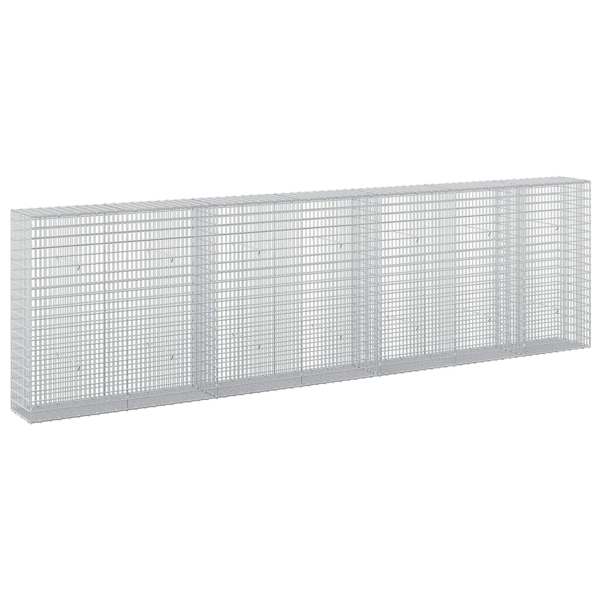 vidaXL Gabion with 3.5 mm Wire and 5x2.5 cm Mesh 350x30x100 cm 2
