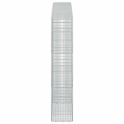 vidaXL Gabion with 3.5 mm Wire and 5x2.5 cm Mesh 200x30x150 cm 4