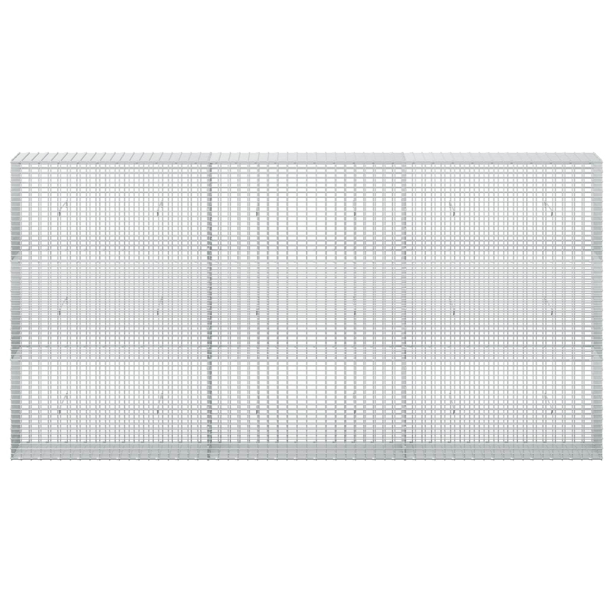 vidaXL Gabion with 3.5 mm Wire and 5x2.5 cm Mesh 300x30x150 cm 3