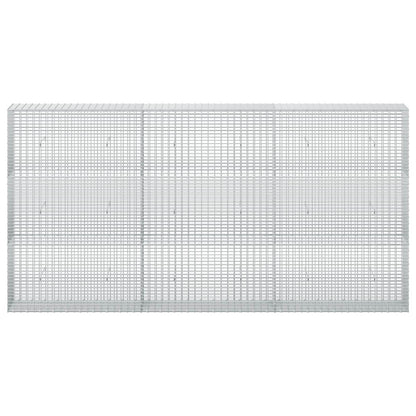 vidaXL Gabion with 3.5 mm Wire and 5x2.5 cm Mesh 300x30x150 cm 3