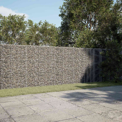 vidaXL Gabion with 3.5 mm Wire and 5x2.5 cm Mesh 400x30x150 cm 1