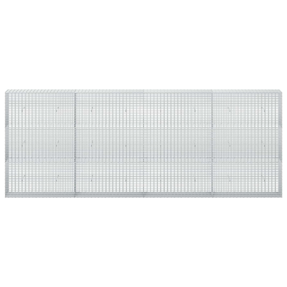vidaXL Gabion with 3.5 mm Wire and 5x2.5 cm Mesh 400x30x150 cm 3