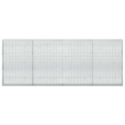 vidaXL Gabion with 3.5 mm Wire and 5x2.5 cm Mesh 400x30x150 cm 3