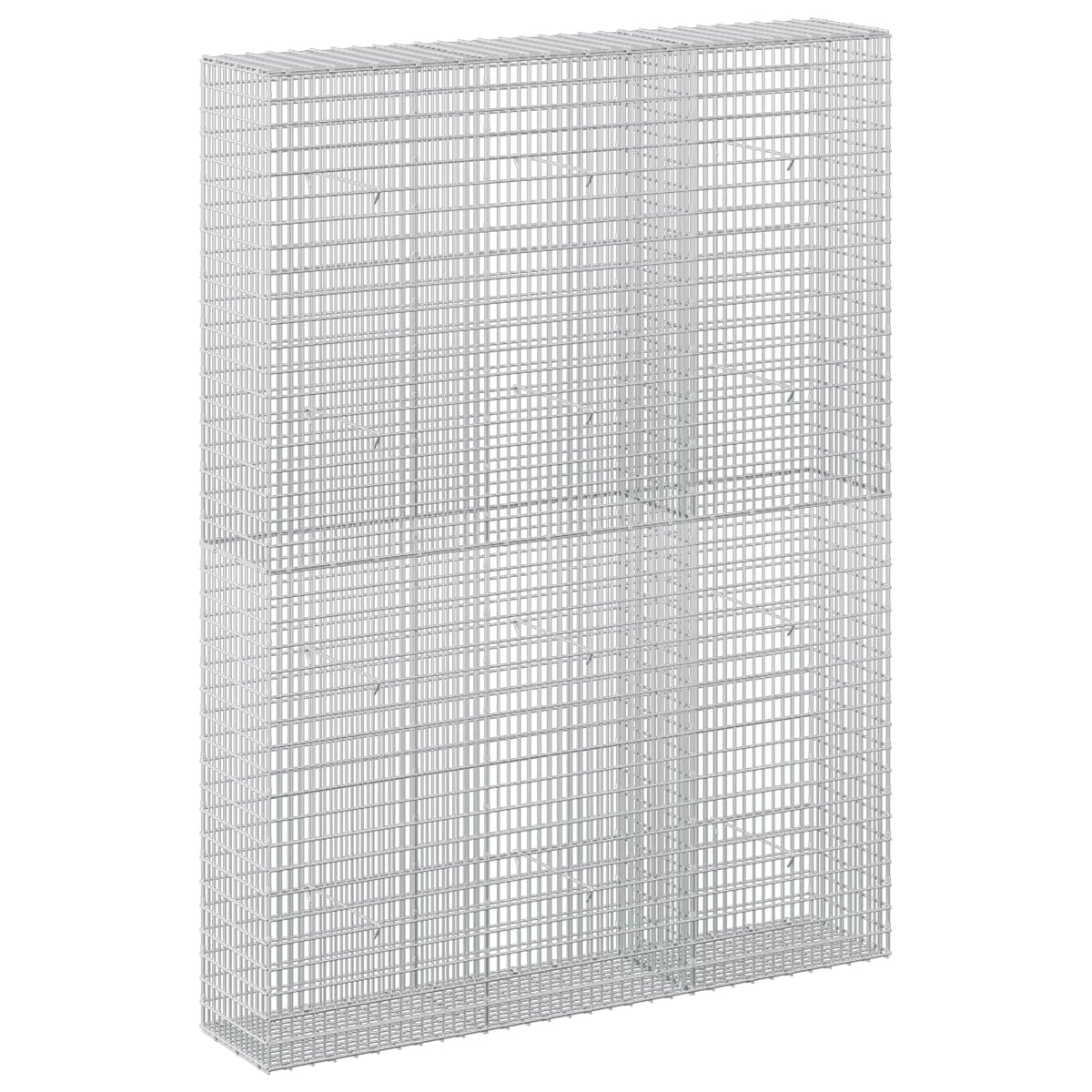 vidaXL Gabion with 3.5 mm Wire and 5x2.5 cm Mesh 150x30x200 cm 2
