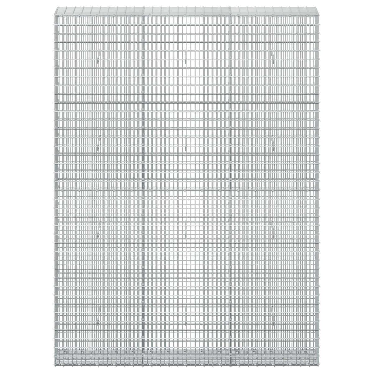 vidaXL Gabion with 3.5 mm Wire and 5x2.5 cm Mesh 150x30x200 cm 3