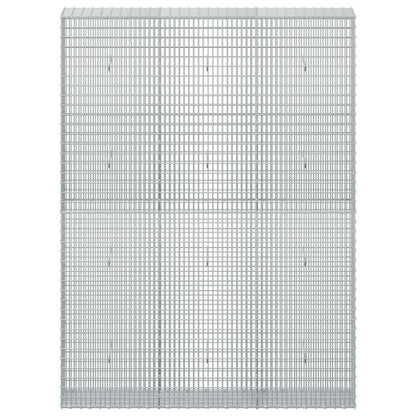 vidaXL Gabion with 3.5 mm Wire and 5x2.5 cm Mesh 150x30x200 cm 3
