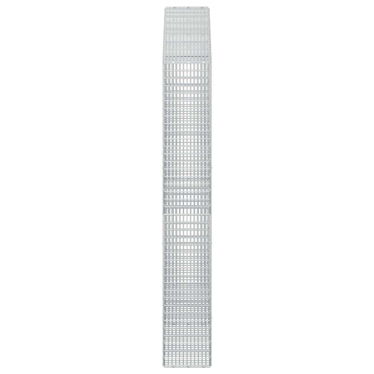 vidaXL Gabion with 3.5 mm Wire and 5x2.5 cm Mesh 200x30x200 cm 4