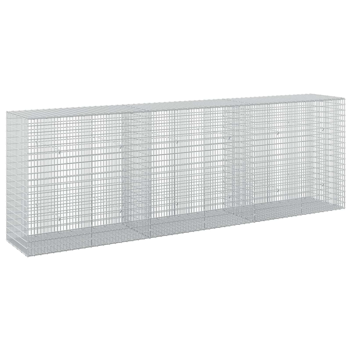 vidaXL Gabion with 3.5 mm Wire and 5x2.5 cm Mesh 300x50x100 cm 2