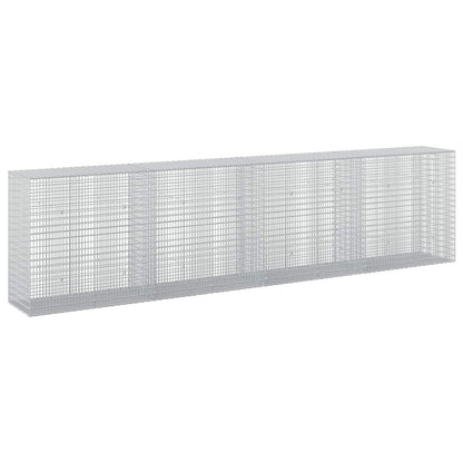 vidaXL Gabion with 3.5 mm Wire and 5x2.5 cm Mesh 400x50x100 cm 2