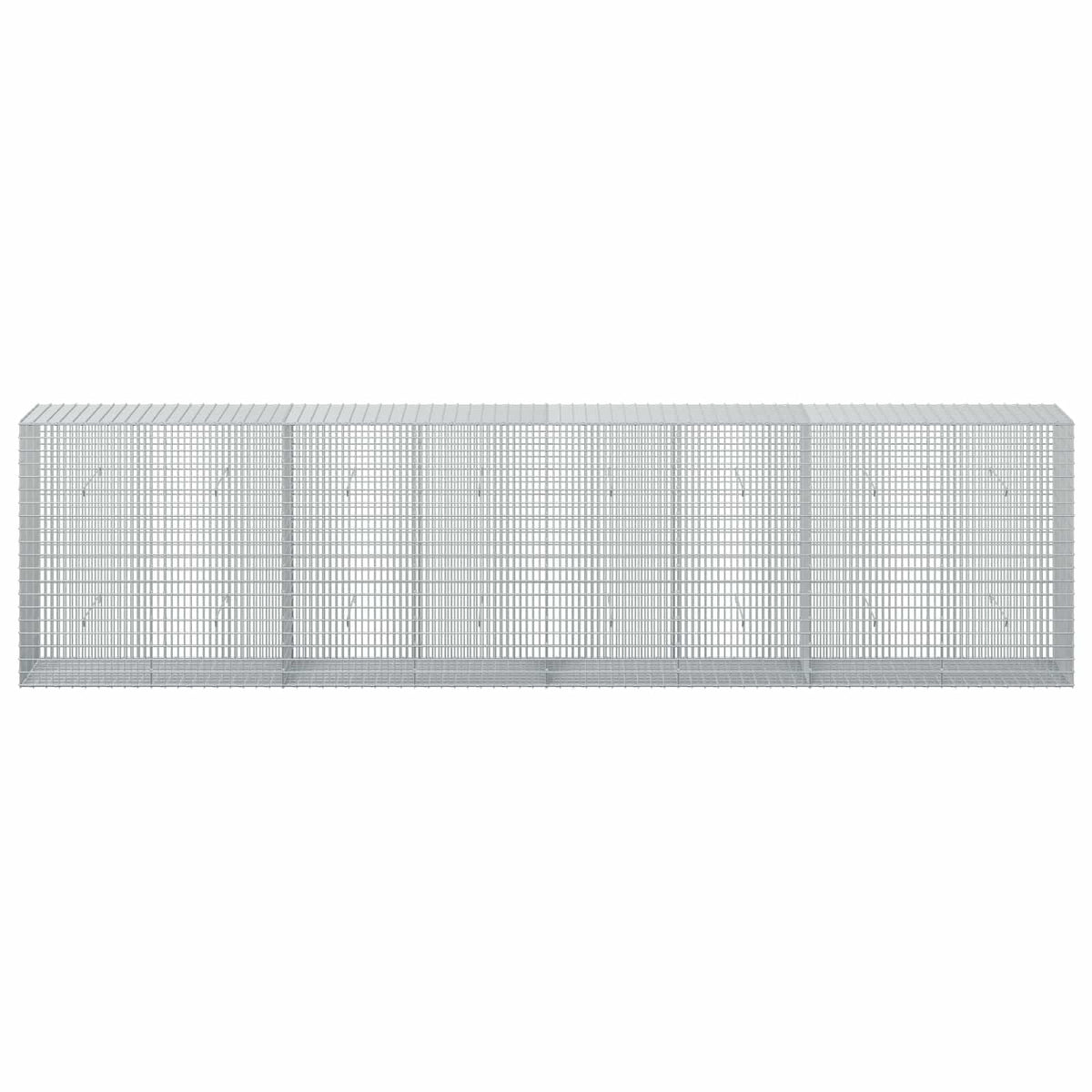 vidaXL Gabion with 3.5 mm Wire and 5x2.5 cm Mesh 400x50x100 cm 3