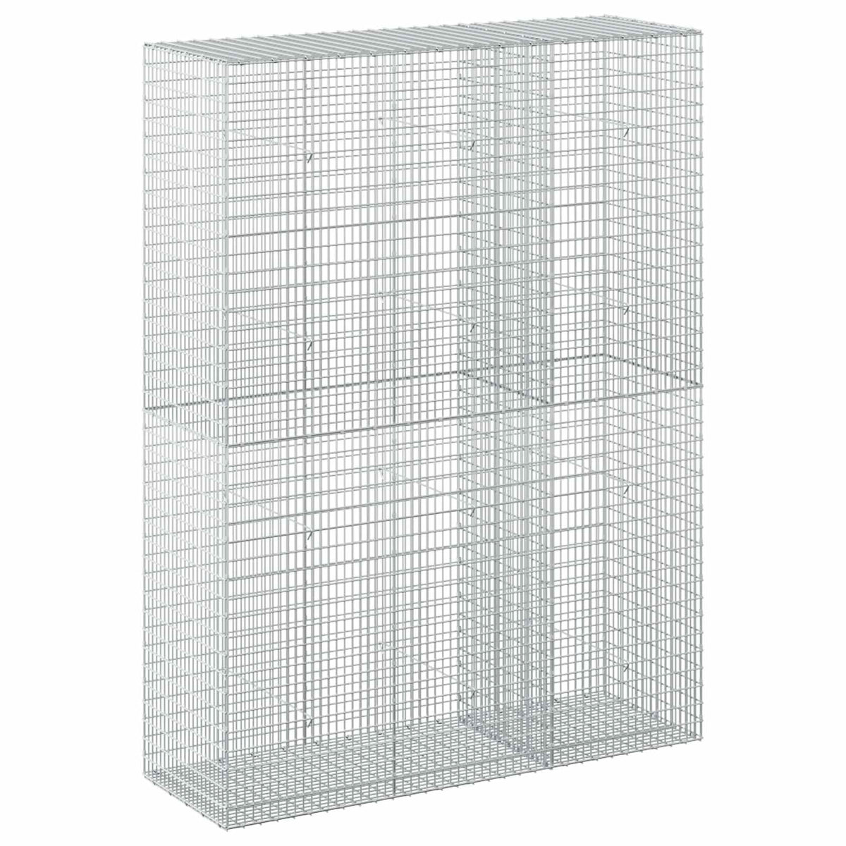 vidaXL Gabion with 3.5 mm Wire and 5x2.5 cm Mesh 150x50x200 cm 2