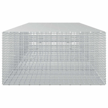 vidaXL Gabion with 3.5 mm Wire and 5x2.5 cm Mesh 400x100x50 cm 4