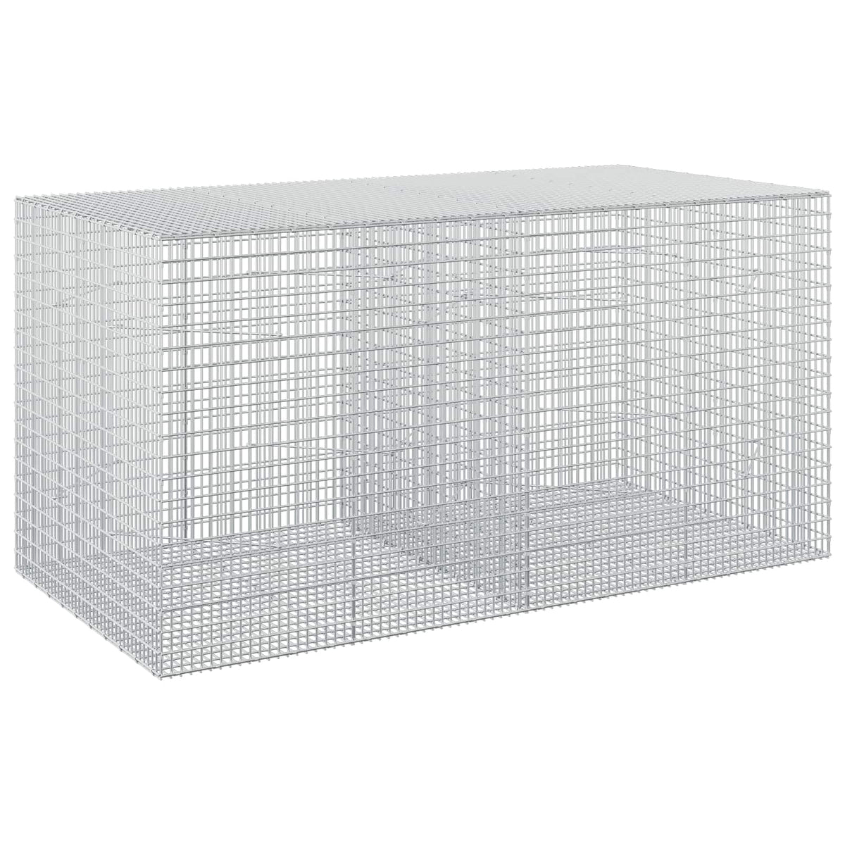 vidaXL Gabion with 3.5 mm Wire and 5x2.5 cm Mesh 200x100x100 cm 2