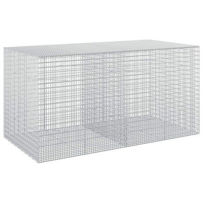 vidaXL Gabion with 3.5 mm Wire and 5x2.5 cm Mesh 200x100x100 cm 2
