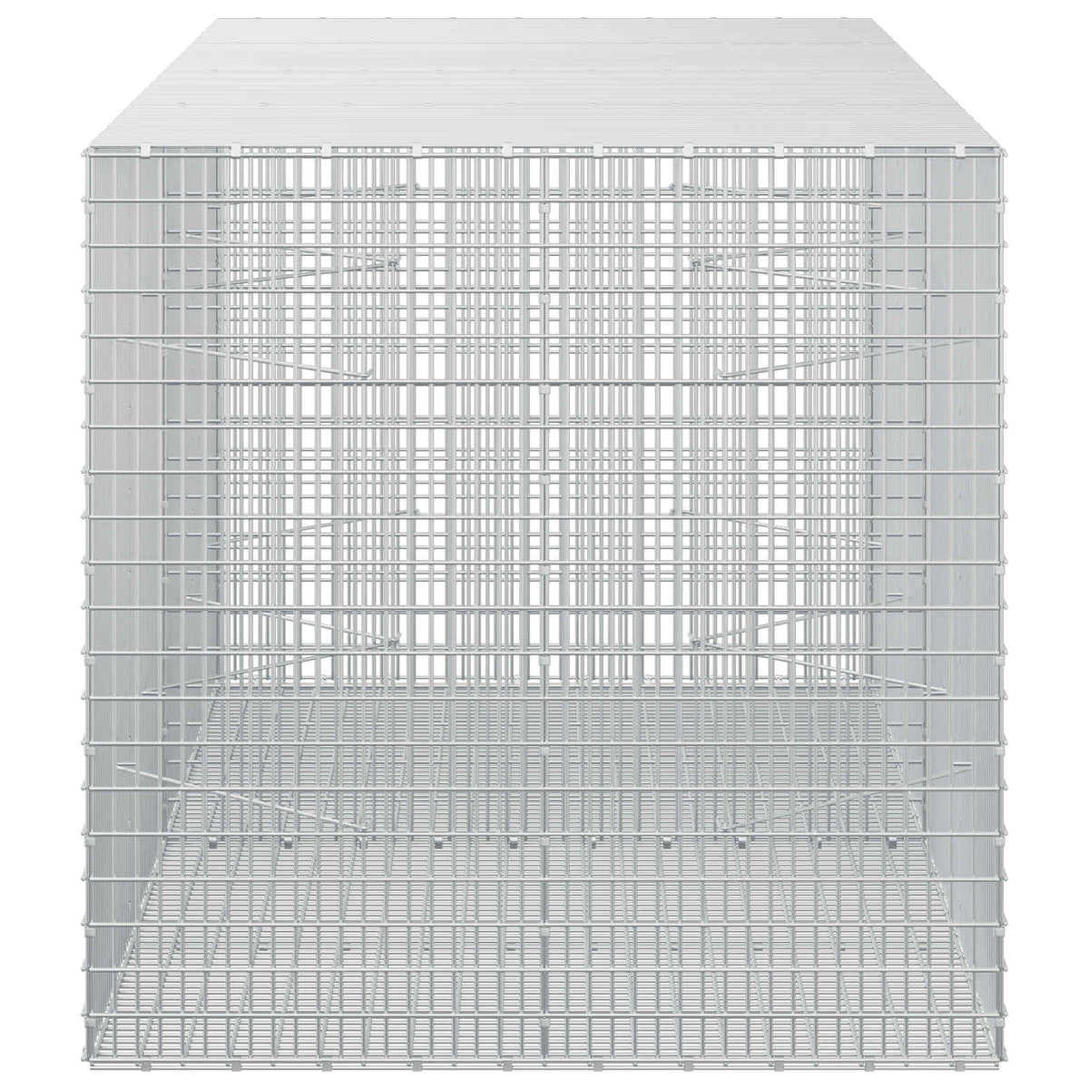 vidaXL Gabion with 3.5 mm Wire and 5x2.5 cm Mesh 200x100x100 cm 4