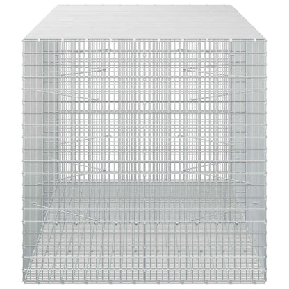 vidaXL Gabion with 3.5 mm Wire and 5x2.5 cm Mesh 200x100x100 cm 4