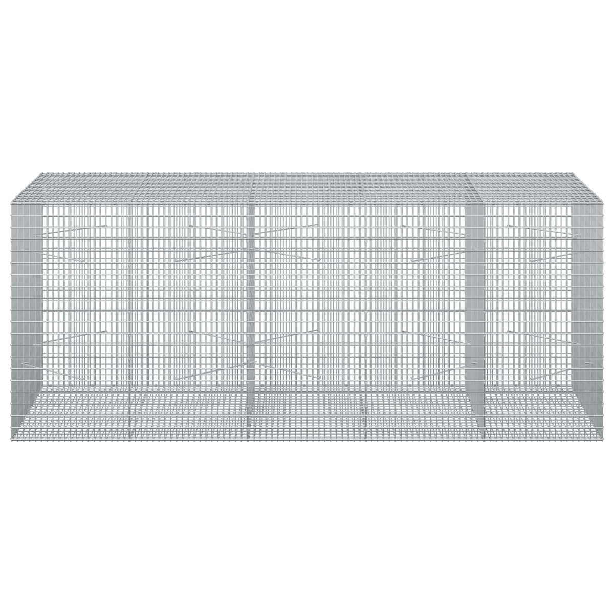 vidaXL Gabion with 3.5 mm Wire and 5x2.5 cm Mesh 250x100x100 cm 3