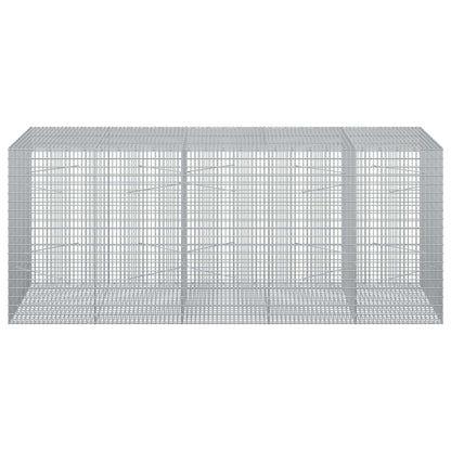 vidaXL Gabion with 3.5 mm Wire and 5x2.5 cm Mesh 250x100x100 cm 3
