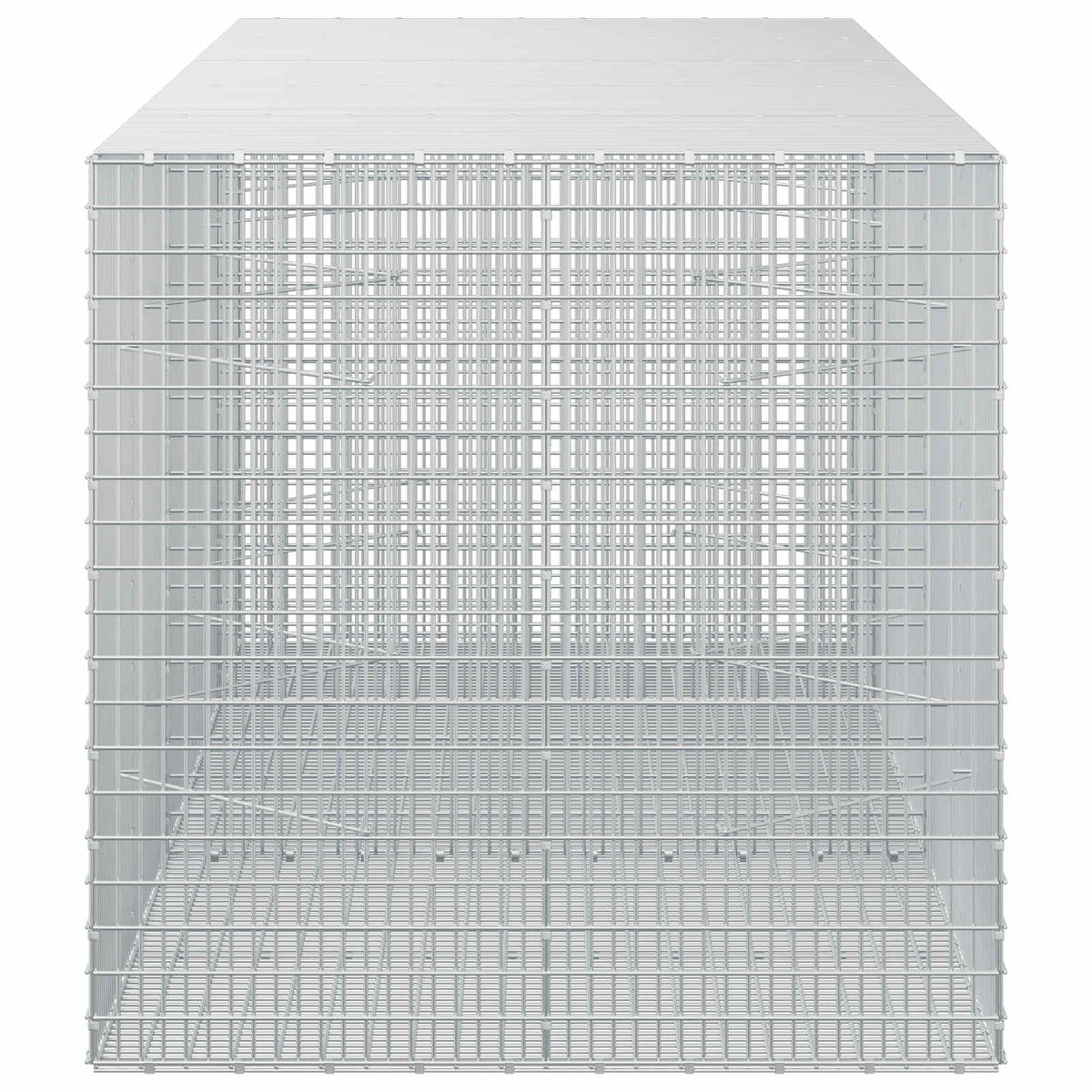 vidaXL Gabion with 3.5 mm Wire and 5x2.5 cm Mesh 250x100x100 cm 4
