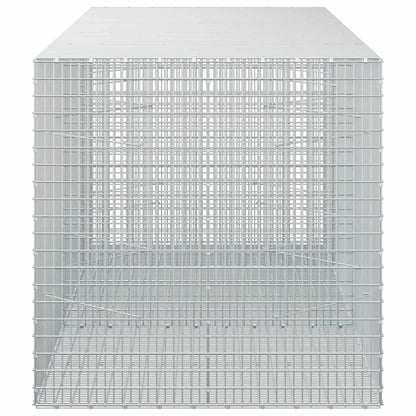 vidaXL Gabion with 3.5 mm Wire and 5x2.5 cm Mesh 250x100x100 cm 4