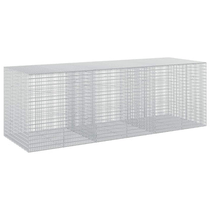 vidaXL Gabion with 3.5 mm Wire and 5x2.5 cm Mesh 300x100x100 cm 2