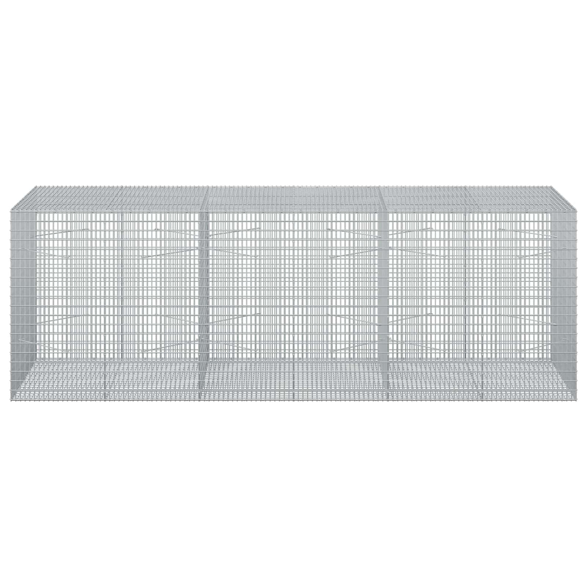 vidaXL Gabion with 3.5 mm Wire and 5x2.5 cm Mesh 300x100x100 cm 3