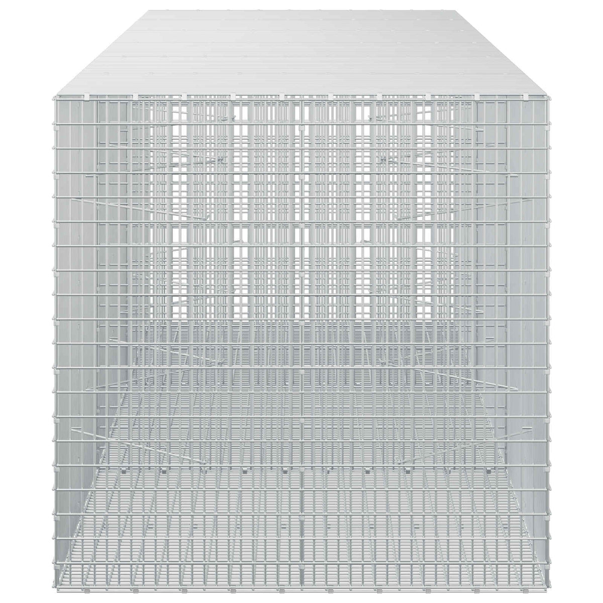 vidaXL Gabion with 3.5 mm Wire and 5x2.5 cm Mesh 300x100x100 cm 4