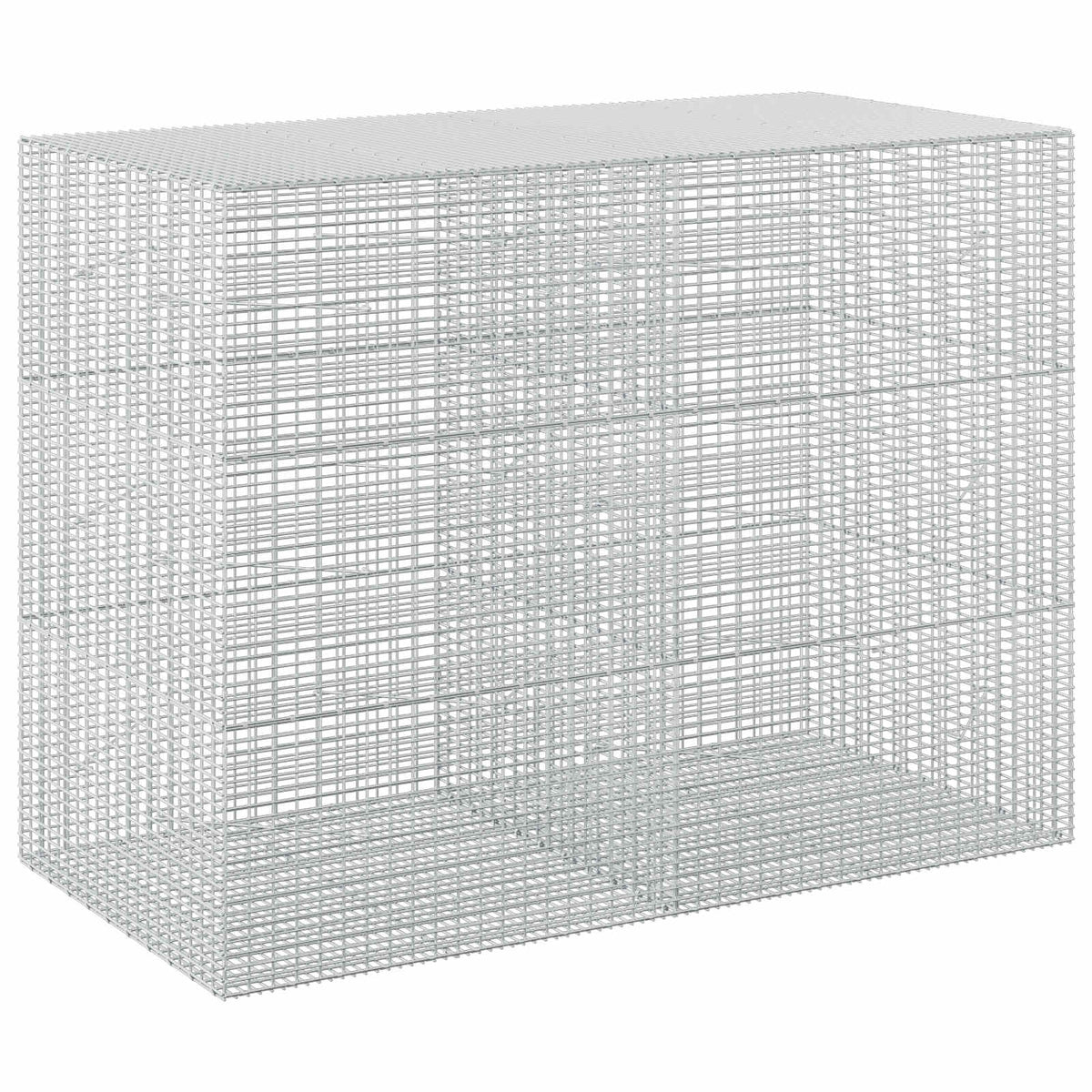 vidaXL Gabion with 3.5 mm Wire and 5x2.5 cm Mesh 200x100x150 cm 2