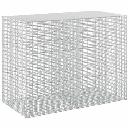 vidaXL Gabion with 3.5 mm Wire and 5x2.5 cm Mesh 200x100x150 cm 2